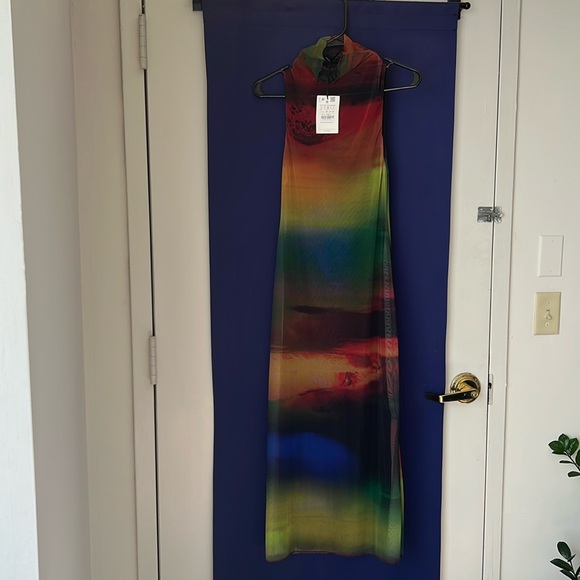 ASOS Mesh Sunset Dress - Picture 2 of 9